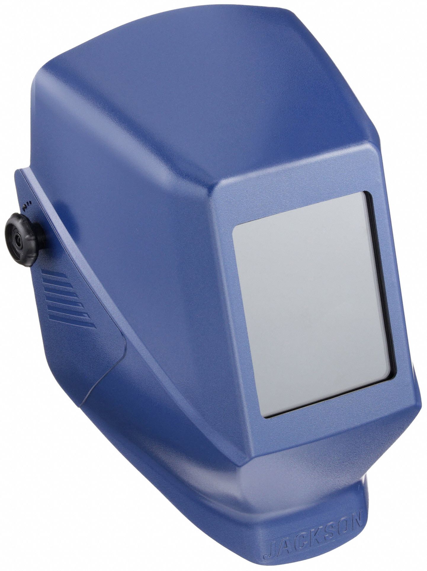Welding Helmet: Passive, 0 Arc Sensors, Blue, W10, 4.5 in x 5.25 in, Ratchet, HSL 100