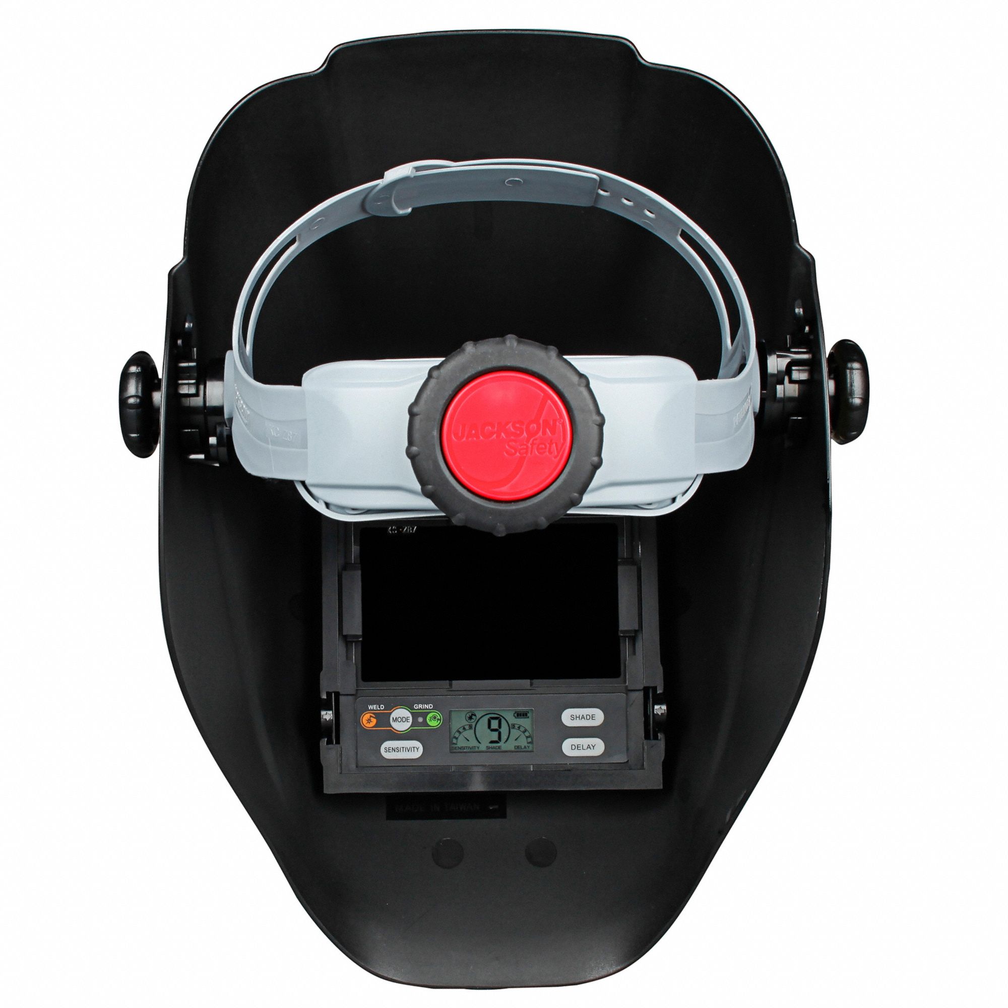 JACKSON SAFETY Welding Helmet AutoDarkening, 4 Arc Sensors, Silver