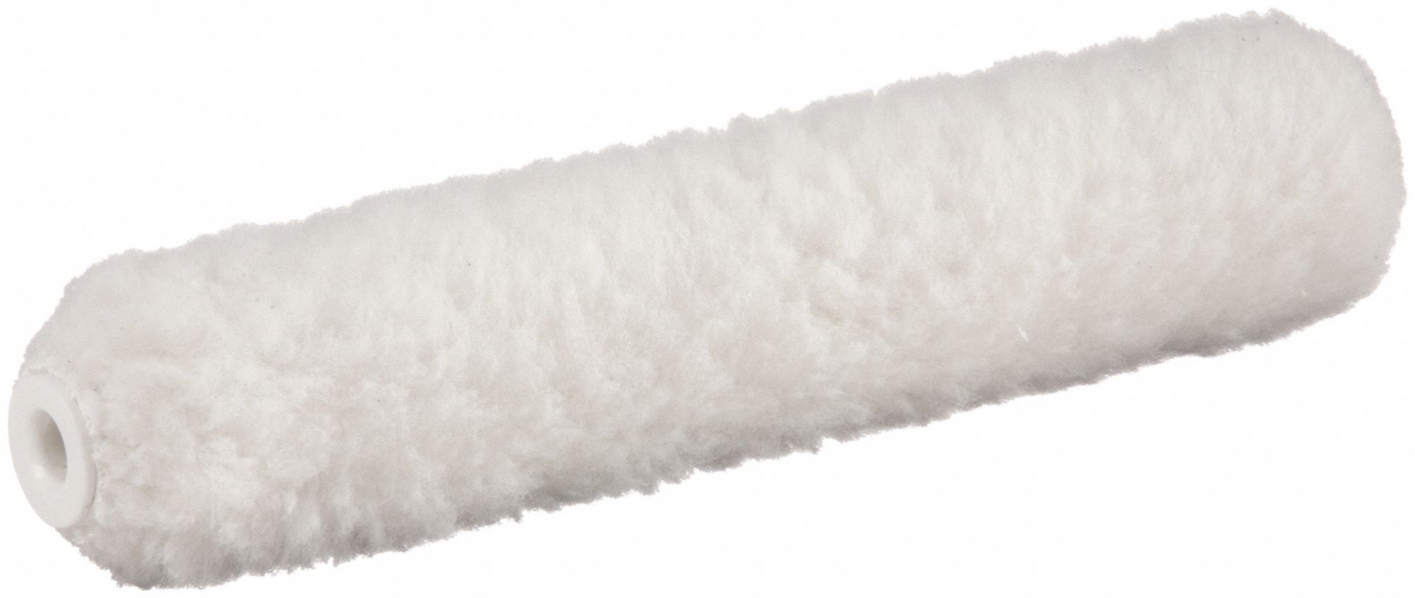 Mini Paint Rollers: 6 1/2 in Lg, 3/8 in Nap Size, Woven Fabric, WHITE-WOVEN, Std, 2 PK