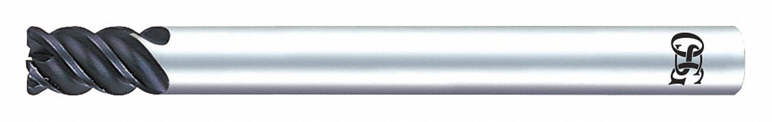 Corner Radius End Mill: Carbide, WXL Coated, 4 Flute, 1/2" Mill Dia, 1-1/8" LOC, 0.02" Rad