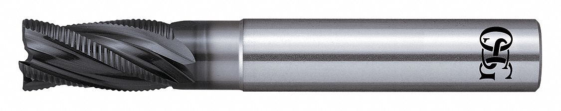 Roughing End Mill: Carbide, WXL Coated, 4 Flute, 10 mm Mill Dia, 22 mm LOC, 0.5 mm Chf
