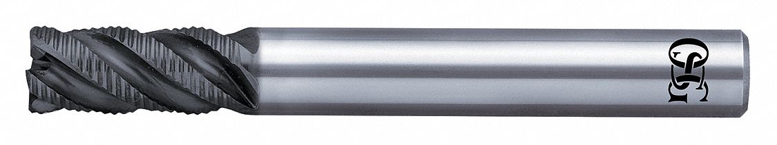 Roughing End Mill: Carbide, WXL Coated, 4 Flute, 10 mm Mill Dia, 19 mm LOC, 0.5 mm Chf