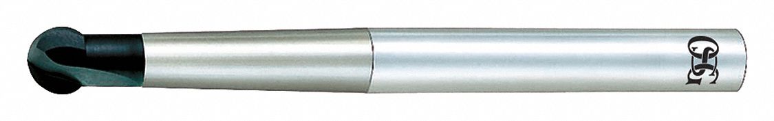 Ball End Mill, Single End, 1.00mm, Carbide