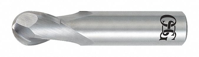 Ball End Mill, Single End, 1/32", Carbide