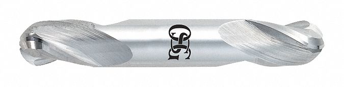Ball End Mill, Double End, 3/64", Carbide