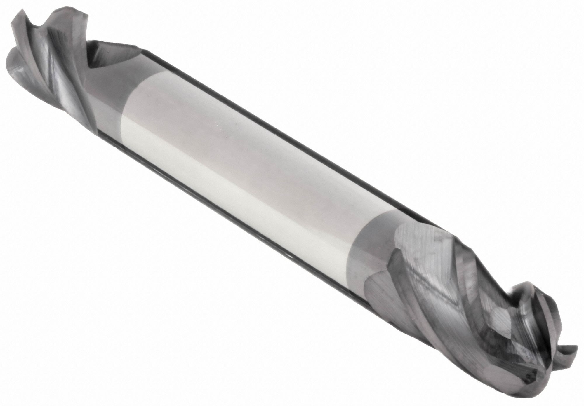 Ball End Mill, Double End, 1/4", Carbide