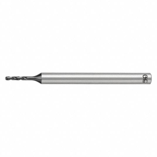 OSG, #39 Drill Bit Size, 14.00 mm Flute Lg, Micro Drill Bit