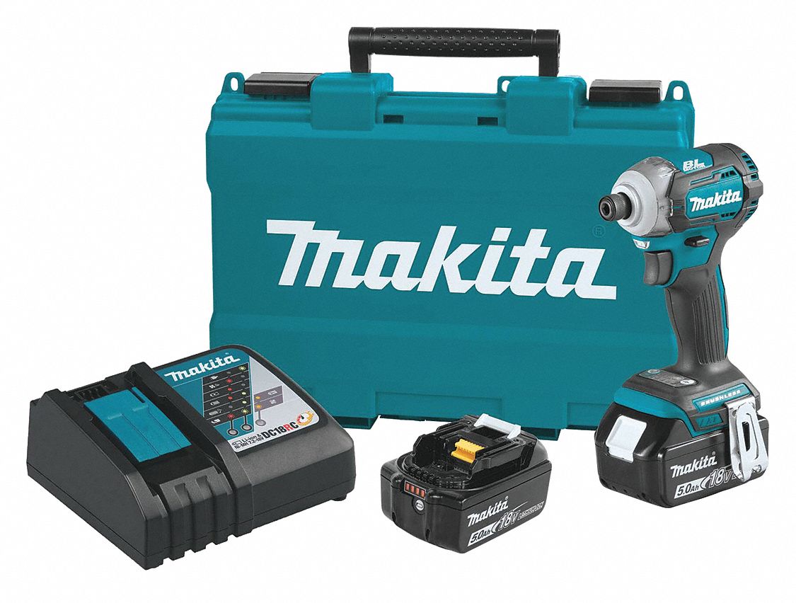 Cordless Impact Driver Kit, 1/4 in, 18.0, 1550 inlb Max. Torque Grainger