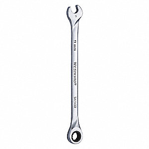 RATCHETING WRENCH,HEAD SIZE 9MM