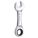 COMBINATION WRENCH, ALLOY STEEL, CHROME, 18 MM HEAD SIZE, 5 IN OVERALL L, STANDARD