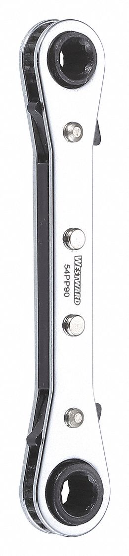 BOX END WRENCH, ALLOY STEEL, CHROME, 7 MM/8 MM HEAD SIZE, 4 1/2 IN OVERALL L, STANDARD