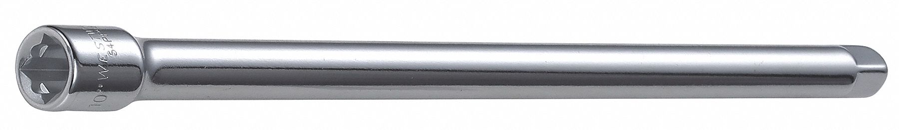 SOCKET EXTENSION,3/8",10" L,CHROME