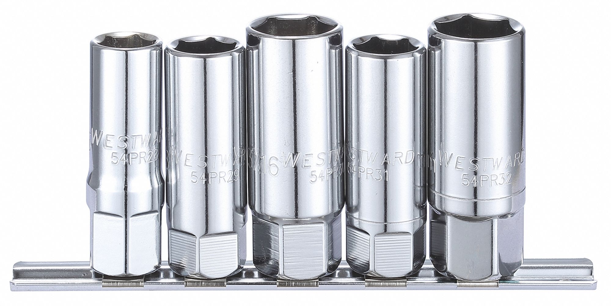 Westward spark plug socket set 1 2 in drive size metric sae