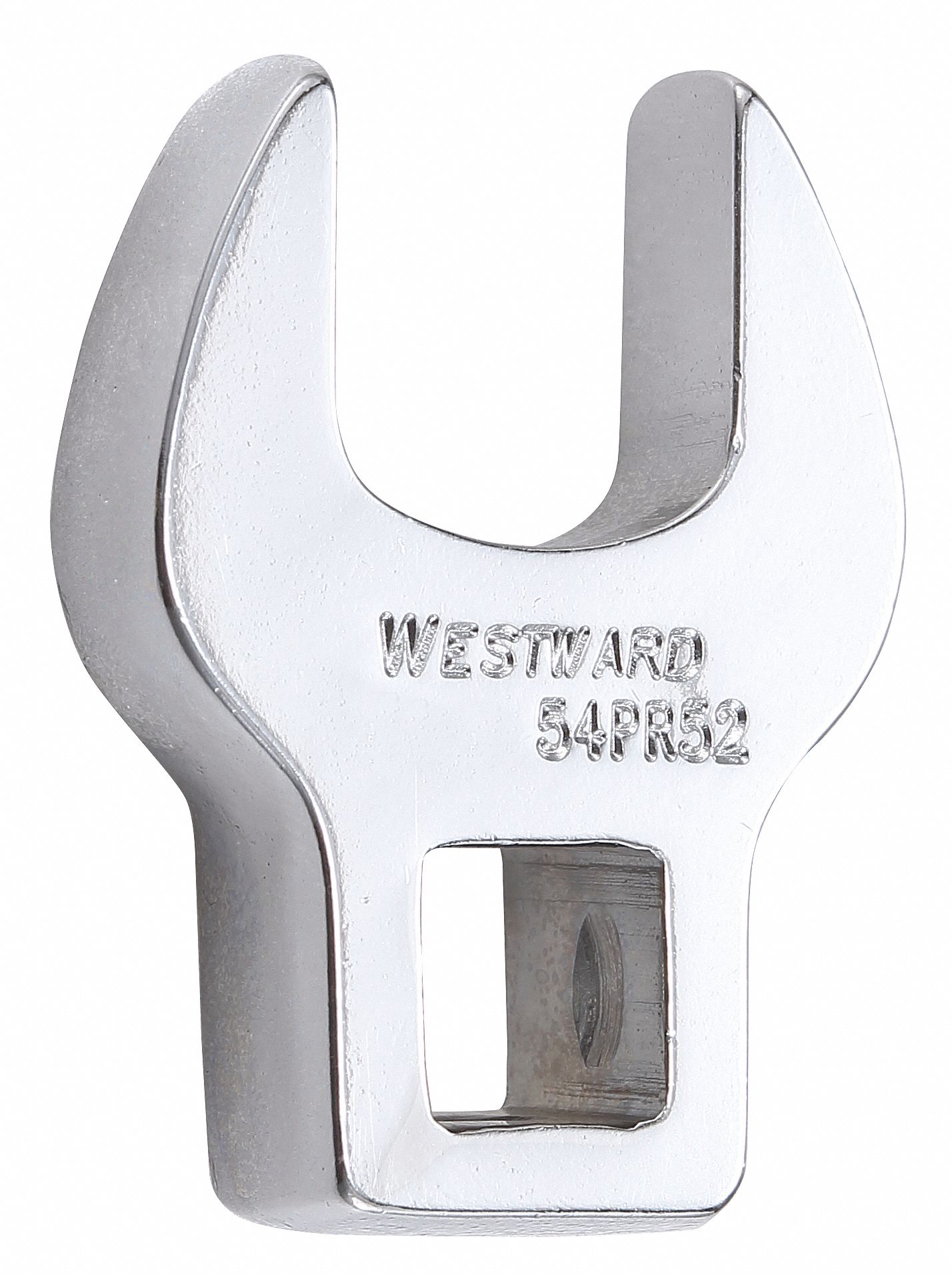 Crowfoot Socket Wrench: Alloy Steel, Chrome, 3/8 in Drive Size, 16 mm Head Size