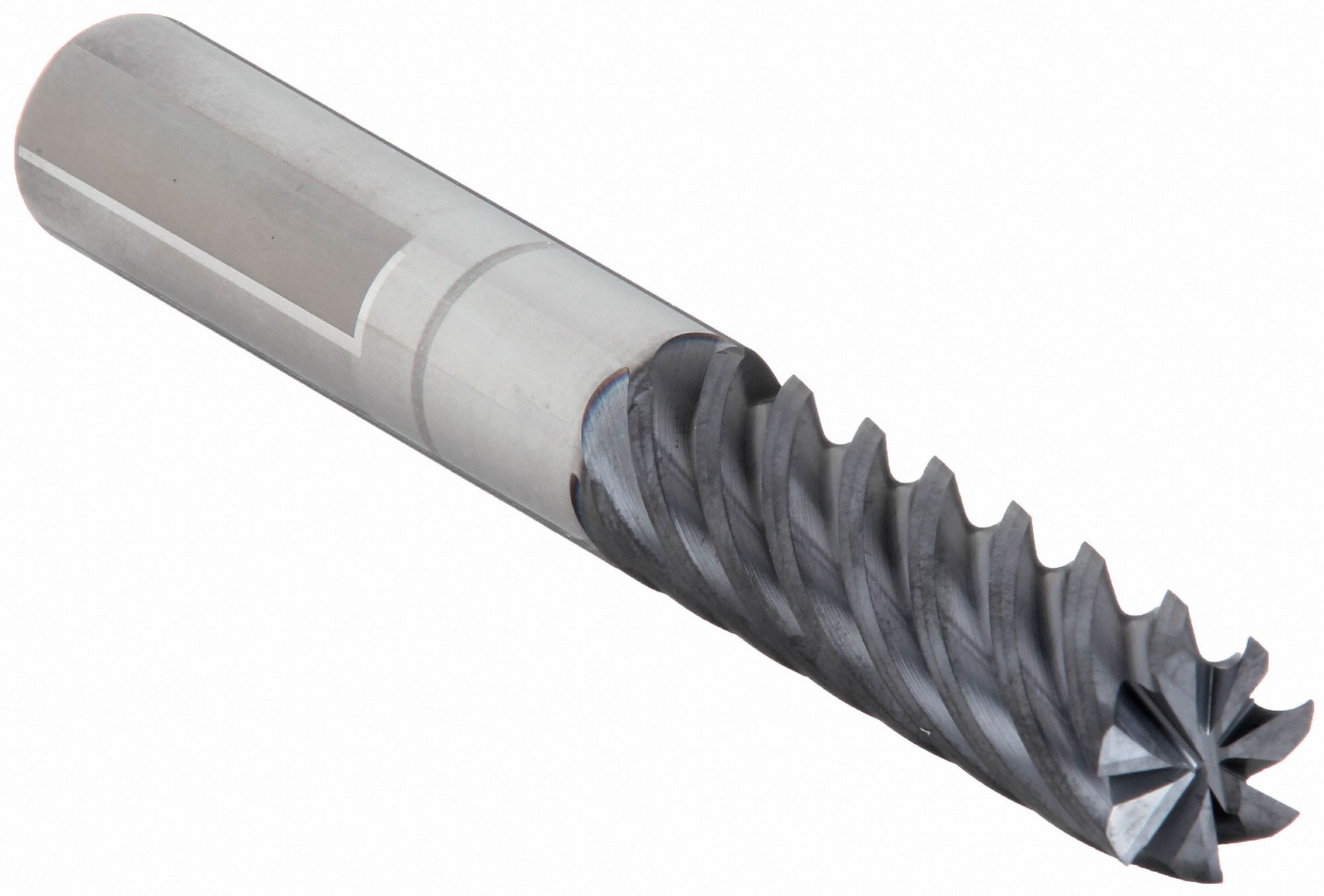 Square End Mill: Carbide, nACRo Coated, 7 Flute, 1/2" Mill Dia, 1-3/4" LOC, 4" OAL