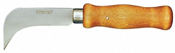 LINOLEUM KNIFE,CURVED BLADE,8-1/2" L