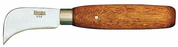 LINOLEUM KNIFE,CURVED BLADE,7" L