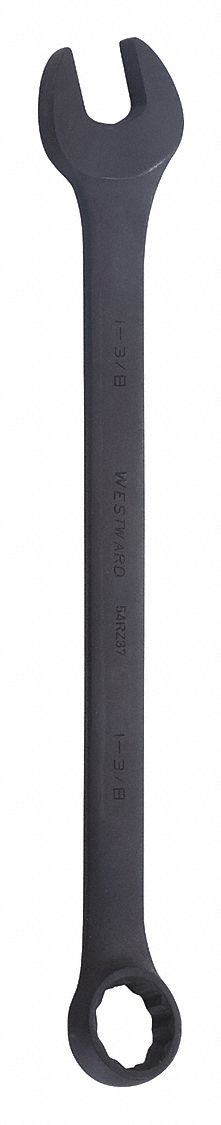 COMBINATION WRENCH, ALLOY STEEL, BLACK OXIDE, 1 3/8 IN HEAD SIZE, 18 3/4 IN OVERALL L