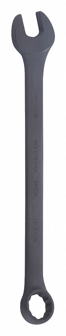 COMBINATION WRENCH, ALLOY STEEL, BLACK OXIDE, 1 7/16 IN HEAD SIZE, 19 5/8 IN OVERALL L