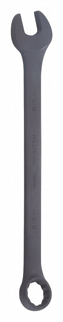 COMBINATION WRENCH, ALLOY STEEL, BLACK OXIDE, 1 5/8 IN HEAD SIZE, 22 3/4 IN OVERALL L