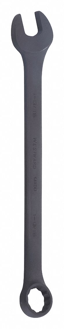 Combination Wrench: Alloy Steel, Black Oxide, 1 13/16 in Head Size, 24 1/8 in Overall Lg