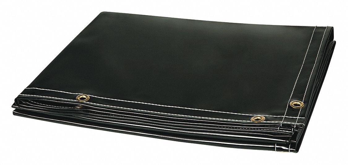 Welding Curtain: Vinyl, 6 ft Ht, 10 ft Wd, Shade 8