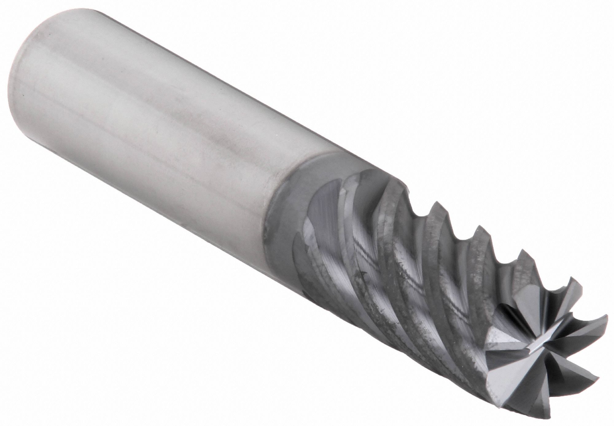 Square End Mill: Carbide, nACRo Coated, 7 Flute, 1/2" Mill Dia, 1" LOC, 3" OAL