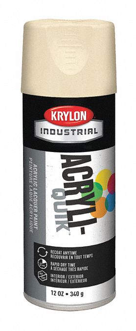 SPRAY PAINT,ALMOND ,12 OZ.