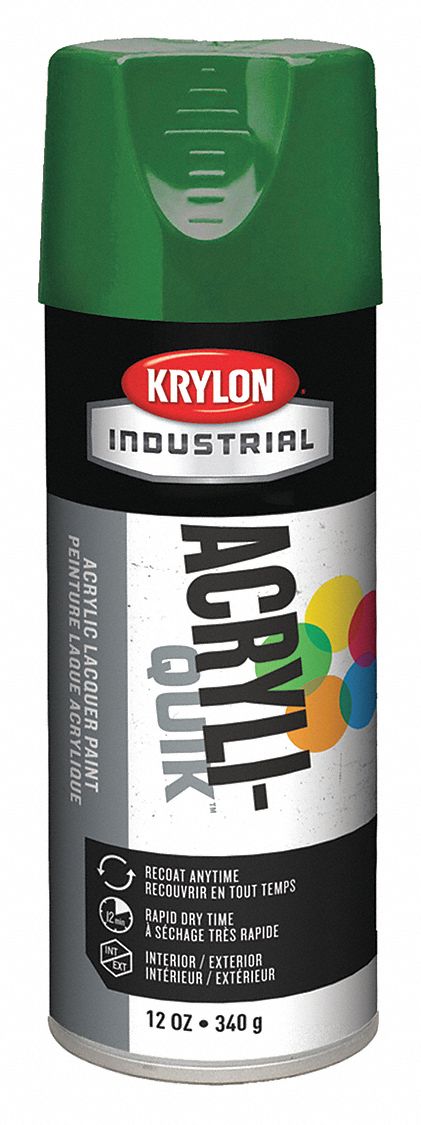 KRYLON INDUSTRIAL K02016A07 Spray Paint,Emerald Green,Gloss 75577000692