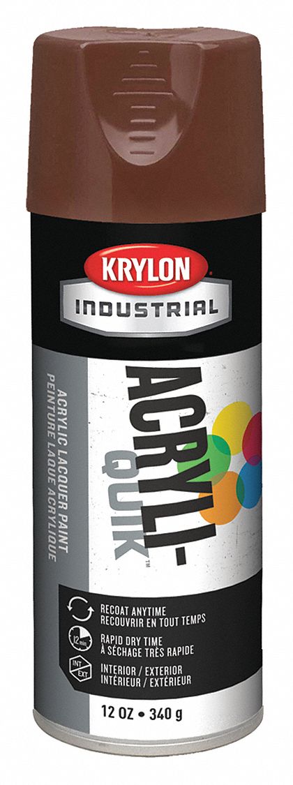 KRYLON INDUSTRIAL K02501A07 Spray Paint,Leather Brown,Gloss 75577000722