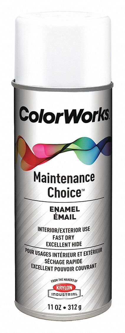 Spray Paint, White, Flat