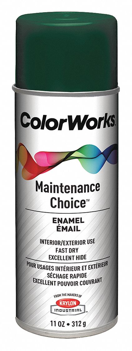 KRYLON INDUSTRIAL ColorWorks Spray Paint in Gloss Hunter Green for