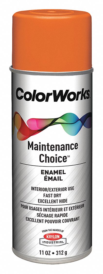 Krylon Industrial Colorworks Spray Paint In Gloss Safety Orange