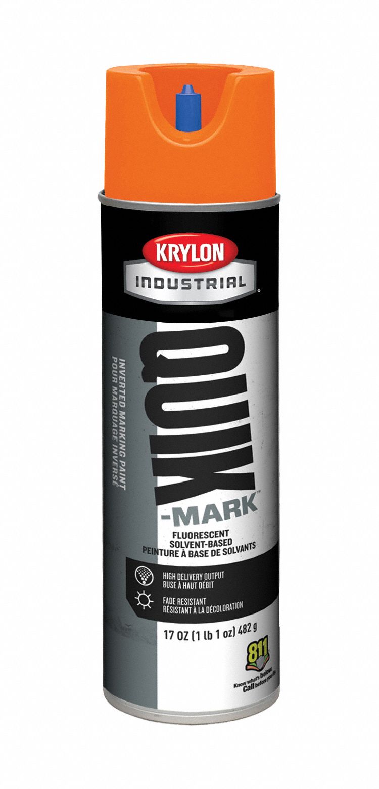 Krylon A03702007  Fluorescent Orange Inverted Marking Paint