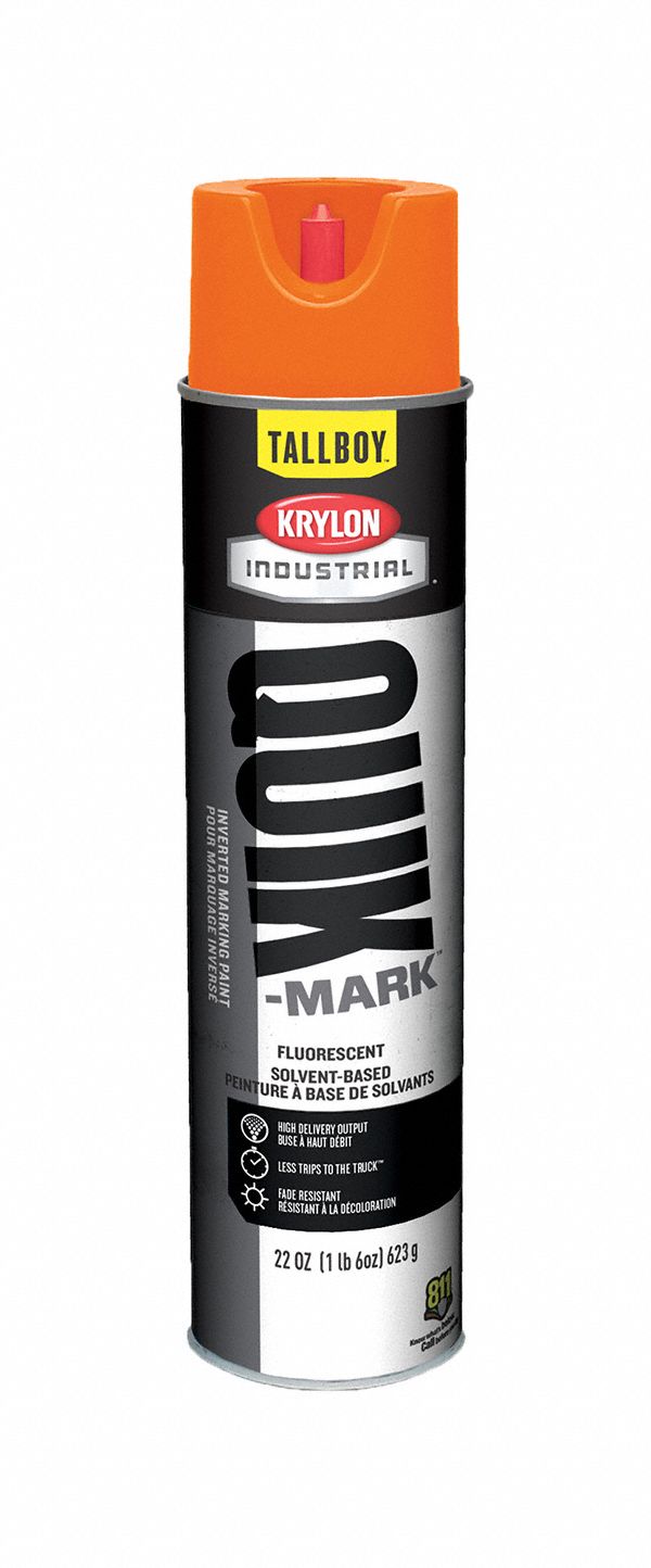 Krylon A03702007  Fluorescent Orange Inverted Marking Paint