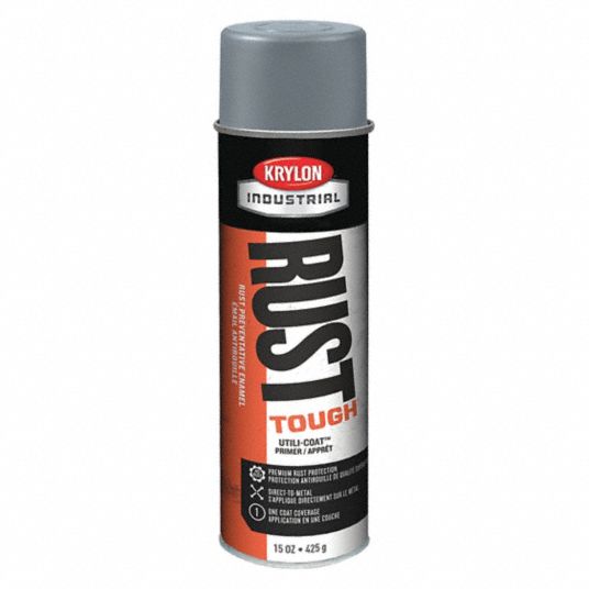 KRYLON INDUSTRIAL SolventBase Rust Preventative Spray Primer, Flat