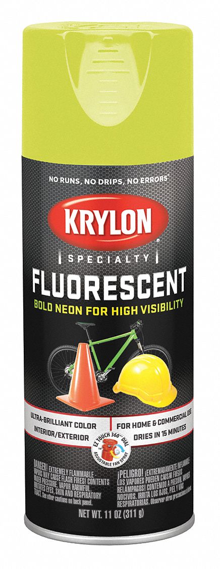 KRYLON Fluorescent Spray Paint in Gloss Cerise for Ceramic, Fabric ...