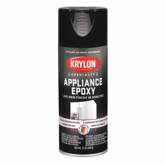 KRYLON Appliance Epoxy Spray Paint in Gloss Black for Metal, 12 oz
