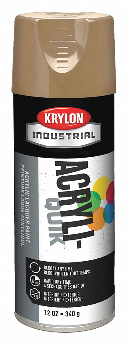 spray paint beige acryli quik khaki gloss oz steel metal wood grainger close