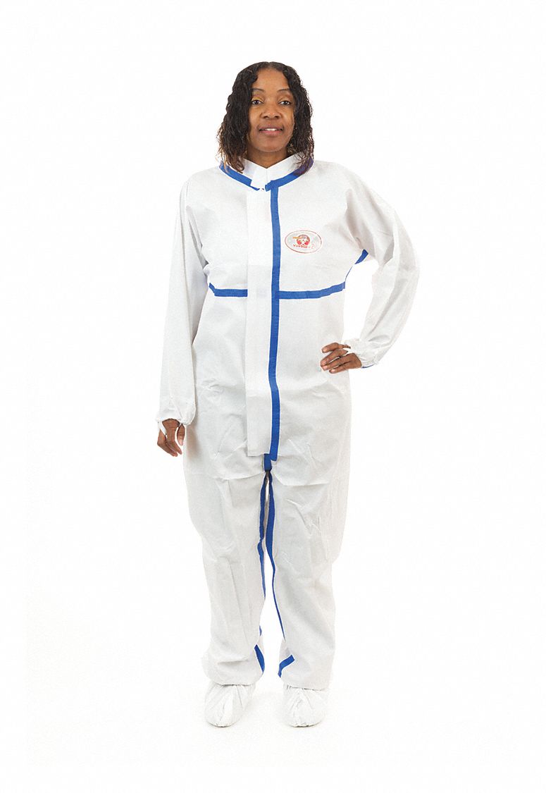 INTERNATIONAL ENVIROGUARD, M, NonWoven Laminate, Disposable Coveralls