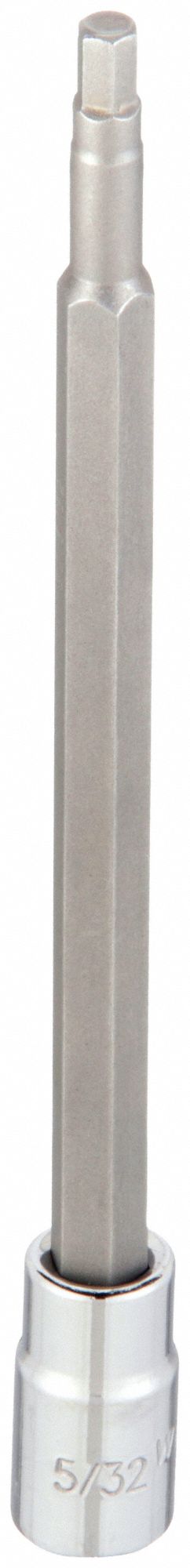 SOCKET BIT,1/4" DR,5/32" TIP,HEX