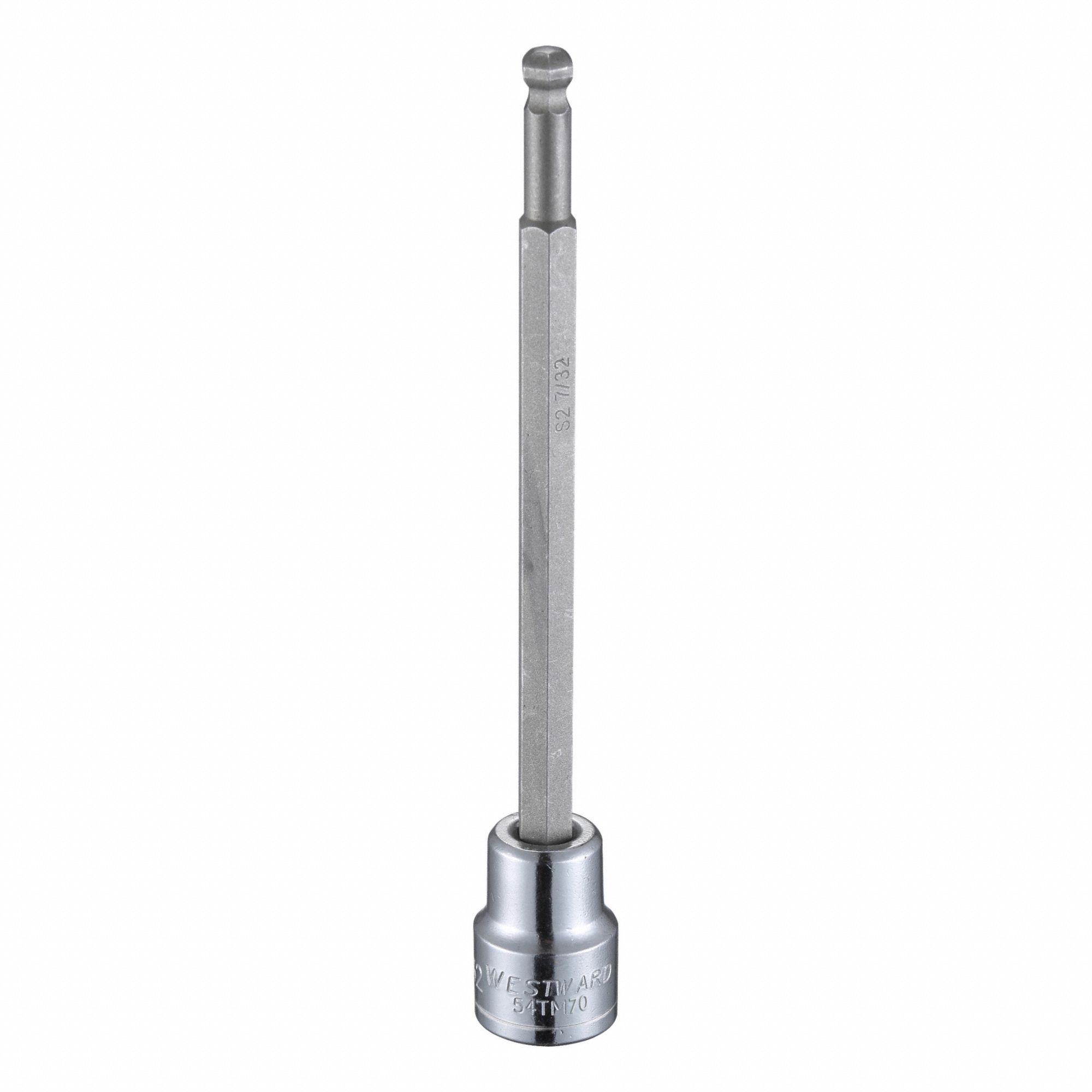 Socket Bit: 3/8 in Drive Size, Hex Tip, 6 mm Tip Size, 4 13/16 in Overall Lg, Fixed Insert