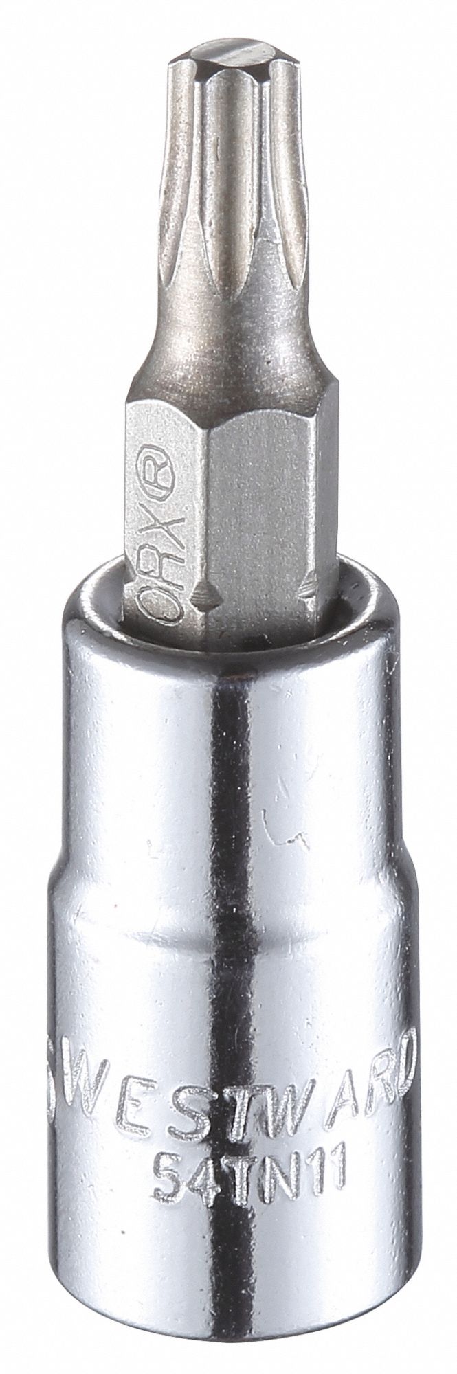 ScktBit Stl T25 Torx Chrm 6Pnt 0.25in