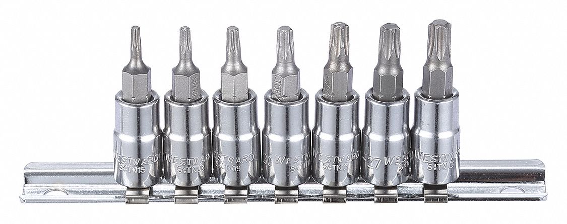 SocketBitSet 1/4in Chrome Torx
