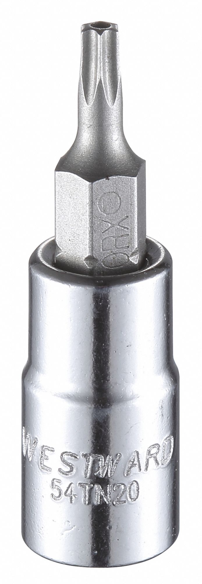 ScktBit AllyStl T15 Chrm 6Pnt 0.25in