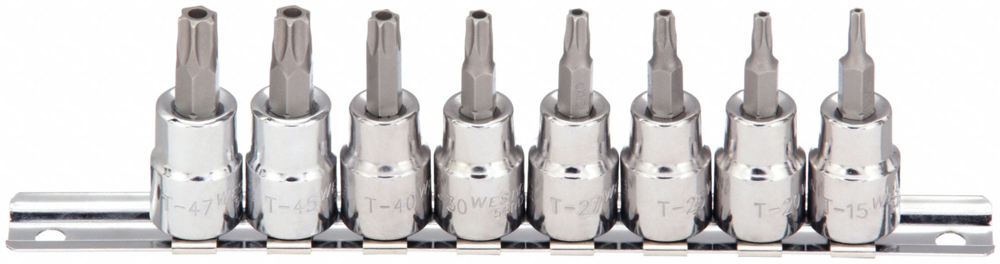 SOCKET BIT SET,3/8" DRIVE,SAE,8 PCS.