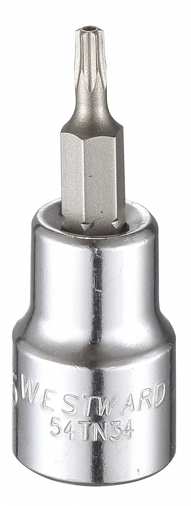 ScktBit AllyStl T15 Chrm 6Pnt 0.375in