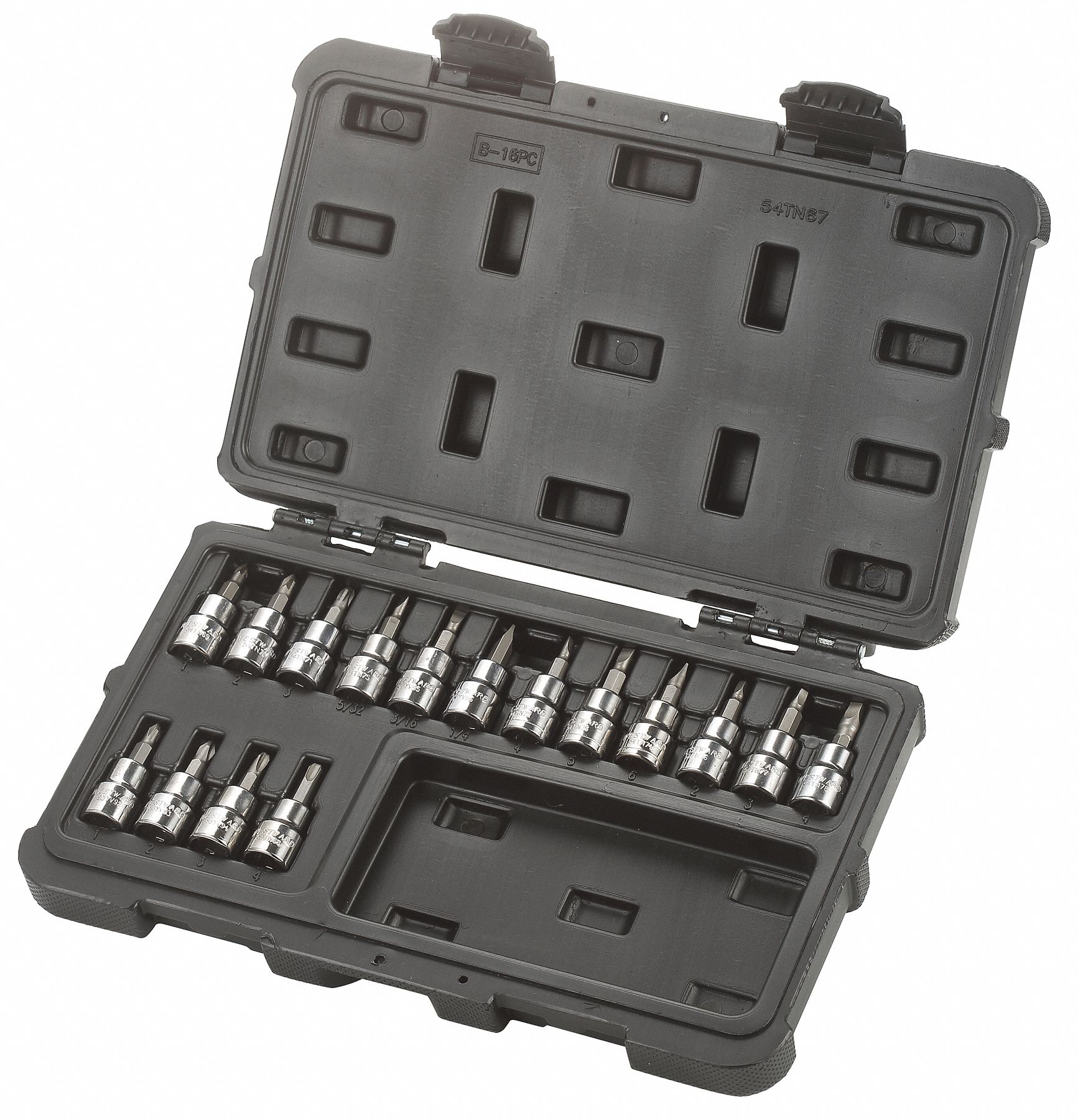 SocketBitSet 3/8in Chrm SAE/Metric/Torx