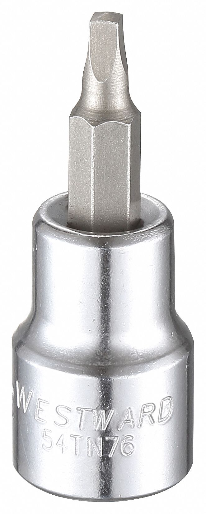 WESTWARD Socket Bit, Square, 3/8