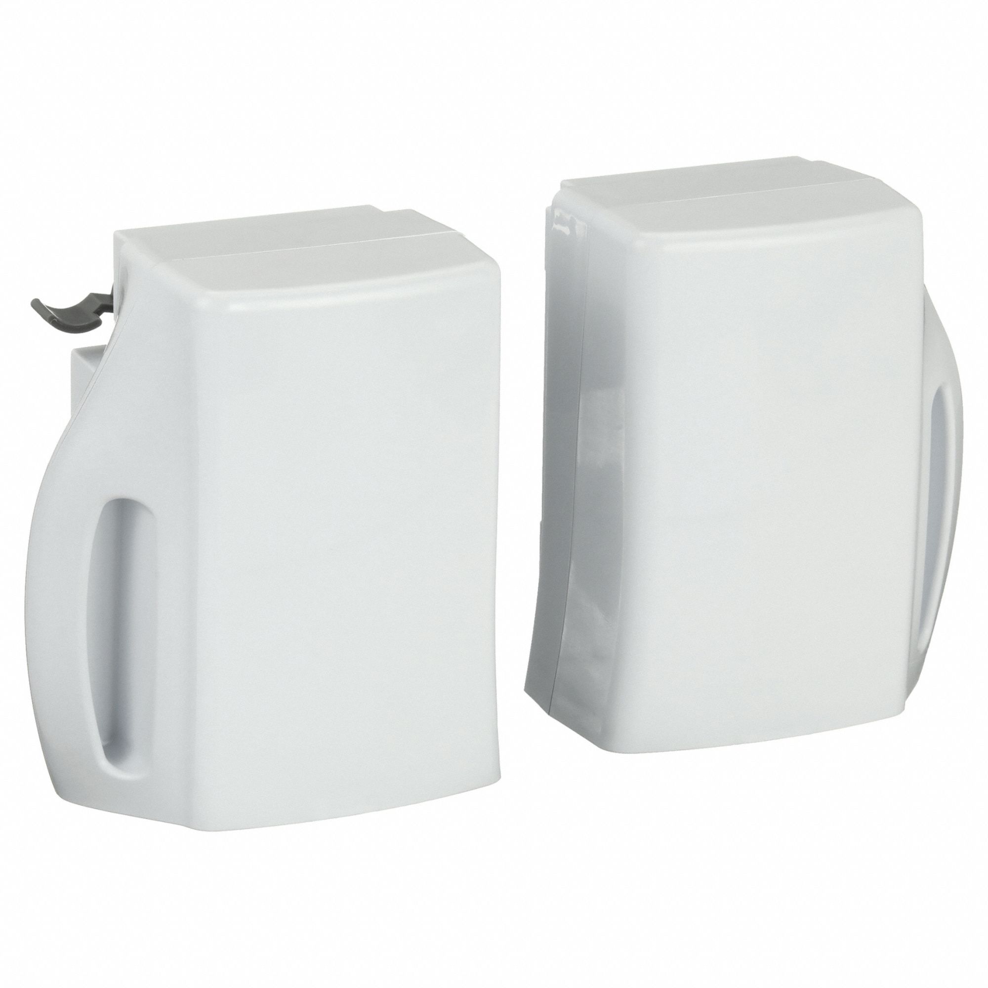 Battery Kit: Battery Kit, Plastic, 9 3/8 in Overall Wd, White, 18 1/8 in For Machine Size